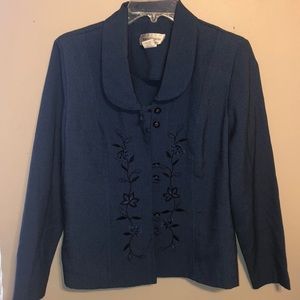 Navy Floral Jacket